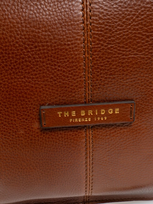 ICONS Lederhandtasche mit Schultergurt BRAUN - Damentaschen