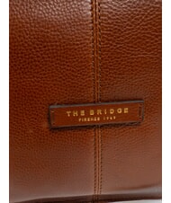 THE BRIDGE ICONS Lederhandtasche mit Schultergurt BRAUN - Damentaschen - 3