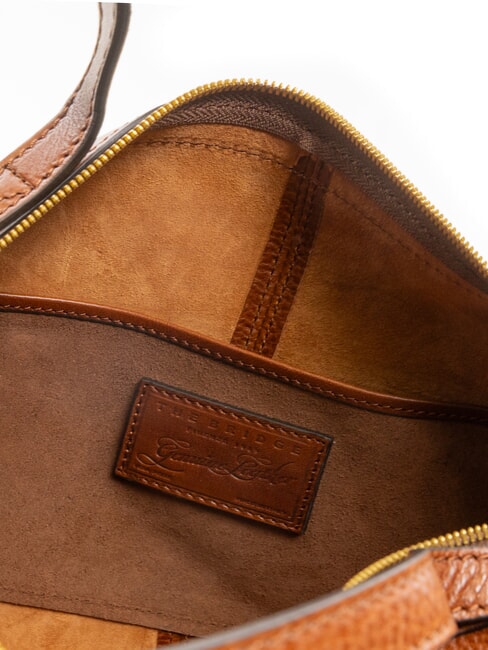 ICONS Lederhandtasche mit Schultergurt BRAUN - Damentaschen