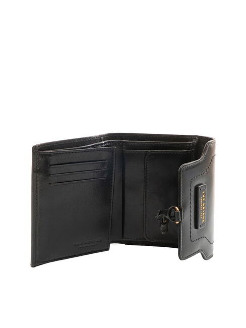 ELBA Mittelgro&szlig;e Brieftasche aus Leder Schwarzes Gold - Brieftaschen Damen