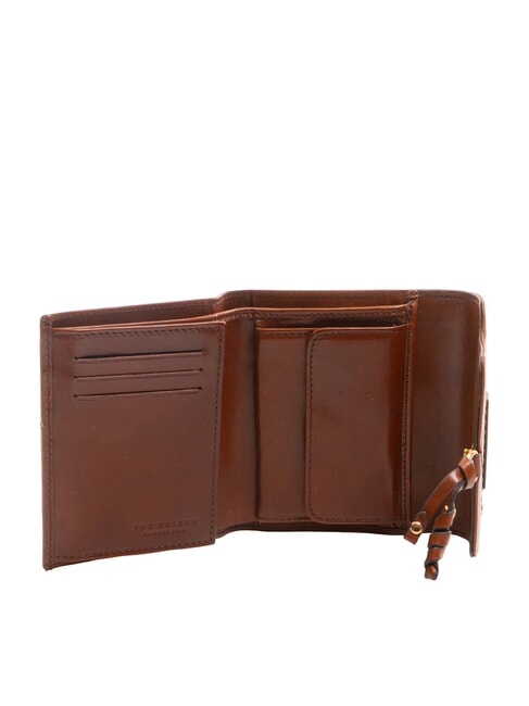 ELBA Mittelgro&szlig;e Brieftasche aus Leder BRAUN - Brieftaschen Damen