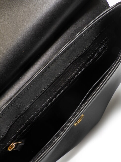 ERICA Umhängetasche aus Leder Schwarzes Gold - Damentaschen