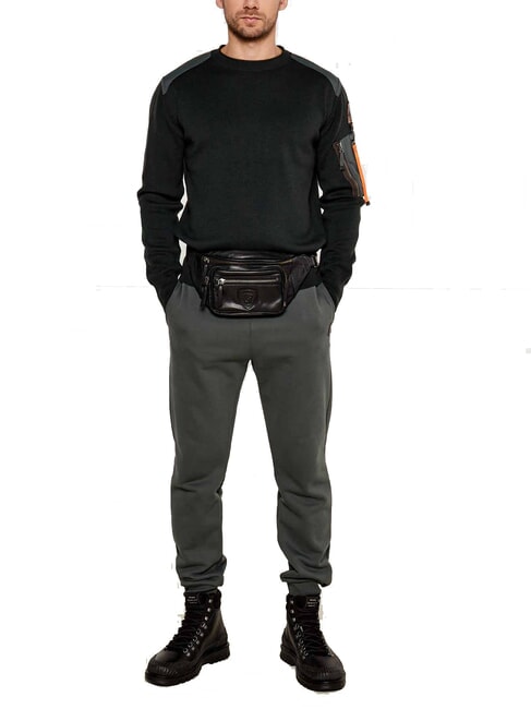 FIRSTCLASS Gürteltasche aus Leder SCHWARZ - Hüfttaschen