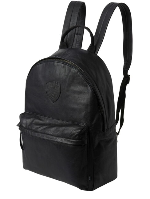 FIRSTCLASS Laptop-Rucksack aus Leder SCHWARZ - Rucksäcke für Schule &amp; Freizeit