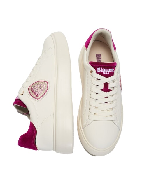 VENUS Damen-Sneaker Creme/Cyclamin - Damenschuhe