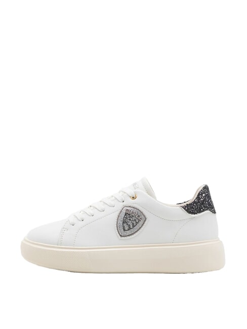 VENUS Leder-Sneakers wei&szlig;/schwarz - Damenschuhe