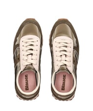 BLAUER MILLEN Sneaker aus gemischtem Leder Taupe - Damenschuhe - 4