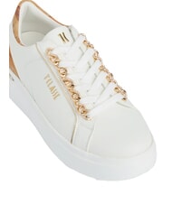 ALVIERO MARTINI PRIMA CLASSE GEO Sneaker mit Goldketten Weiß - Damenschuhe - 3