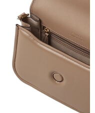 PINKO LOVE BOX Mini-Tasche aus Nappaleder mit Überschlag Ingwerkeks-Antikgold - Damentaschen - 6