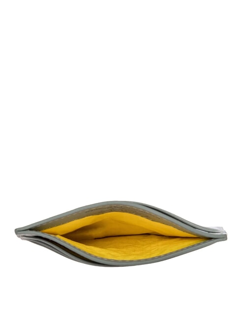 BUSINESS  Flaches Kartenetui aus Leder Grau - Brieftaschen Herren