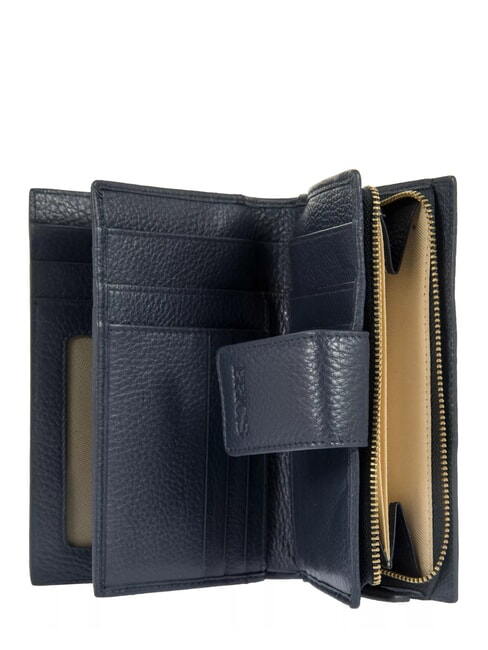 MARMOLADA Geldbörse aus gehämmertem Leder Blau - Brieftaschen Damen