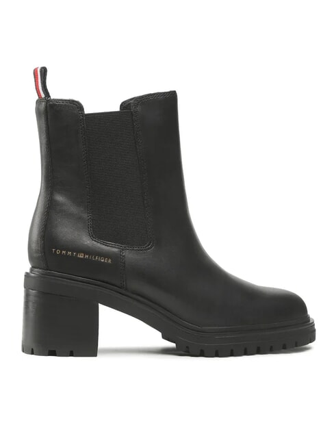 TH Stiefeletten aus Leder Schwarz - Damenschuhe