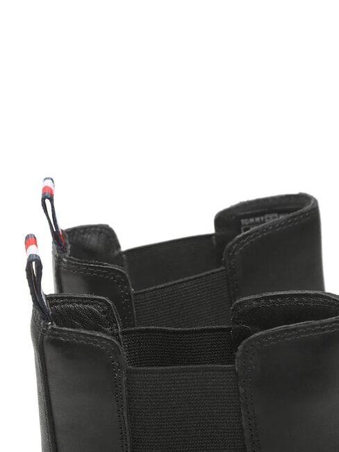 TH Stiefeletten aus Leder Schwarz - Damenschuhe