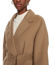 TOMMY HILFIGER TH Morgenmantel aus Wollmischung helles Sepiabraun - Damenmäntel - 3