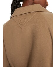 TOMMY HILFIGER TH Morgenmantel aus Wollmischung helles Sepiabraun - Damenmäntel - 4