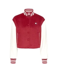 TOMMY HILFIGER TH JEANS Kurze Jacke aus Wollmischung Regattarot - Damenjacken - 6