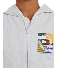 TOMMY HILFIGER TH KIDS Kapuzenjacke mit durchgehendem Reißverschluss neues hellgrau meliert - Sweatshirts Kinder - 3