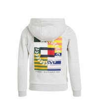 TOMMY HILFIGER TH KIDS Kapuzenjacke mit durchgehendem Reißverschluss neues hellgrau meliert - Sweatshirts Kinder - 5
