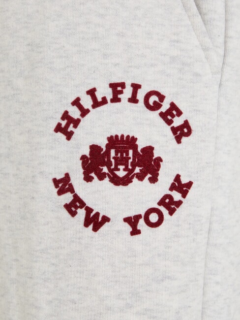 TH KIDS Trainingshose mit Wappen neues hellgrau meliert - Trainingsanz&uuml;ge f&uuml;r Kinder
