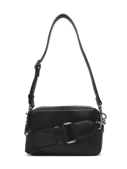 SIGNATURE LOGO STRAP Kameratasche mit Doppelfunktion schwarz / altsilber - Damentaschen