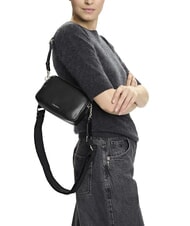 CALVIN KLEIN SIGNATURE LOGO STRAP Kameratasche mit Doppelfunktion schwarz / altsilber - Damentaschen - 5