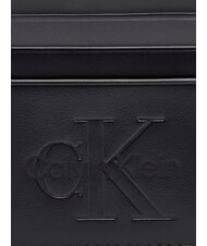 CALVIN KLEIN BOLD LOGO Kreditkartenetui aus Leder auf Schwarz - Brieftaschen Herren - 3