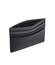 CALVIN KLEIN BOLD LOGO Kreditkartenetui aus Leder auf Schwarz - Brieftaschen Herren - 4