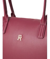 TOMMY HILFIGER POPETTE SOFT Schulter-Einkaufstasche tiefes Rouge - Damentaschen - 3
