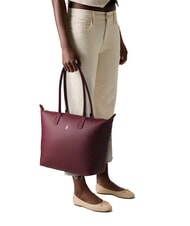 TOMMY HILFIGER POPETTE SOFT Schulter-Einkaufstasche tiefes Rouge - Damentaschen - 6