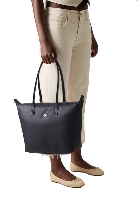 POPETTE SOFT Schulter-Einkaufstasche spaceblau/schwarz - Damentaschen