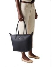 TOMMY HILFIGER POPETTE SOFT Schulter-Einkaufstasche spaceblau/schwarz - Damentaschen - 6