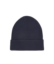 TOMMY HILFIGER TH FLAG Baumwoll-Beanie-Mütze mit Umschlag spaceblau/schwarz - Mützen/Hüte - 2