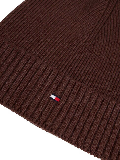 TH FLAG Baumwoll-Beanie-Mütze mit Umschlag reiche Walnuss - Mützen/Hüte