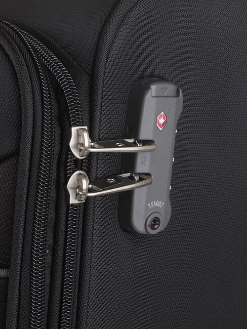 ANAFI Extra großer, erweiterbarer Trolley SCHWARZ - Halbharte Trolleys