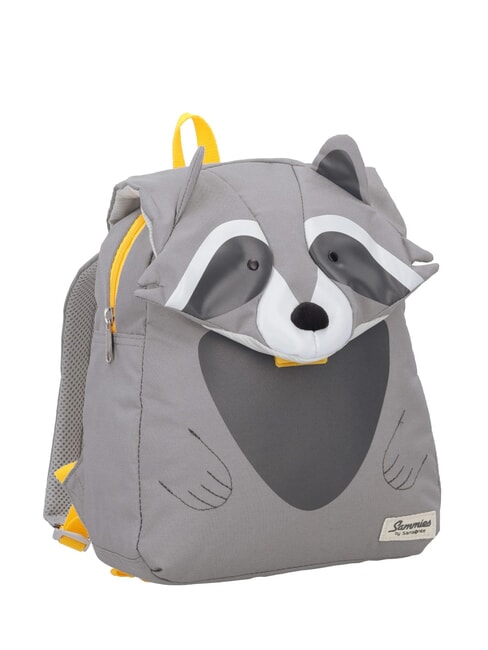 HAPPY SAMMIES ECO Raccoon Kinderrucksack Waschbär Remy - Rucksäcke für Schule &amp; Freizeit