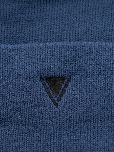 EVAN Beanie-Mütze mit gesticktem Logo Blau - Mützen/Hüte