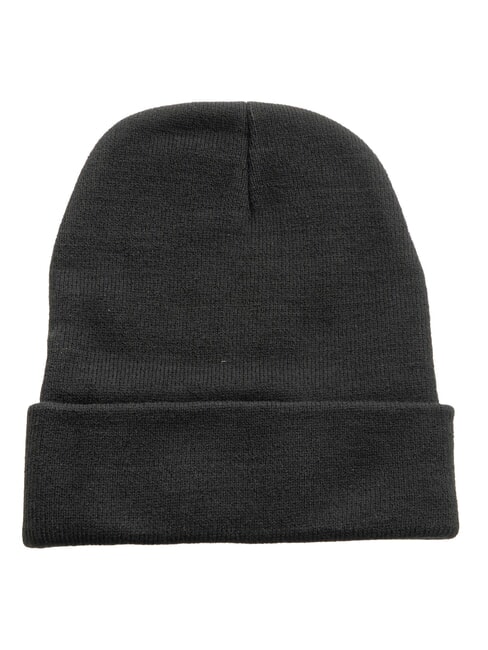 EVAN Beanie-Mütze mit gesticktem Logo SCHWARZ - Mützen/Hüte