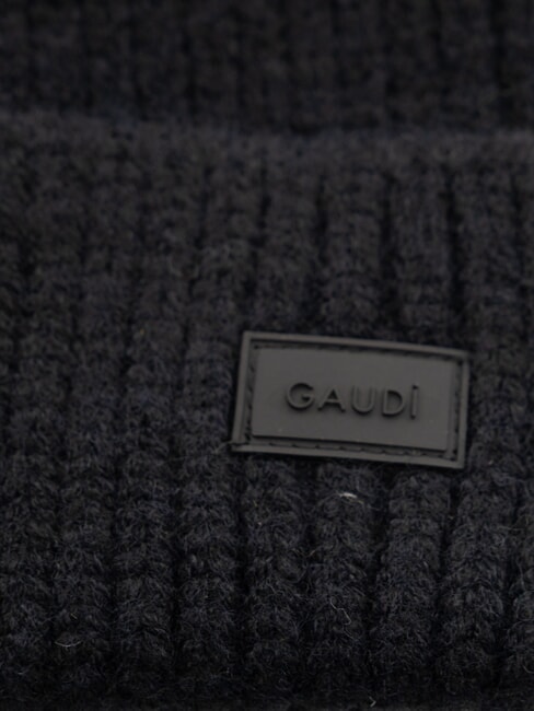 EVAN Beanie-Mütze mit Umschlag SCHWARZ - Mützen/Hüte