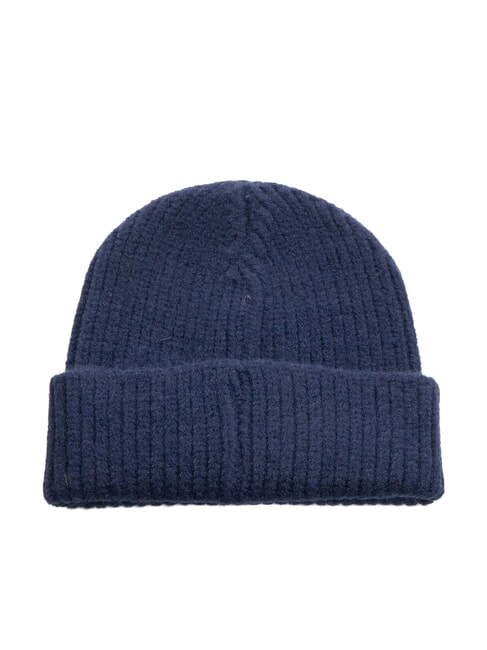 EVAN Beanie-Mütze mit Umschlag Blau - Mützen/Hüte