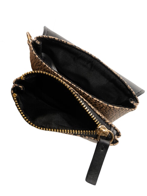 BRUNCH Münzbörse mit Karabiner natur op / schwarz - Brieftaschen Damen