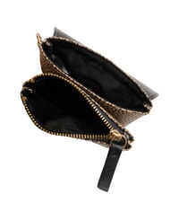 BORBONESE BRUNCH Münzbörse mit Karabiner natur op / schwarz - Brieftaschen Damen - 3