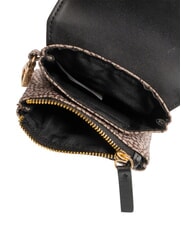 BORBONESE FLEXOS SOFT Münzbörse mit Karabiner natur op / schwarz - Brieftaschen Damen - 3