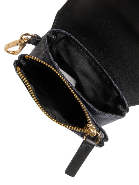 FLEXOS SOFT Münzbörse mit Karabiner Schwarz - Brieftaschen Damen