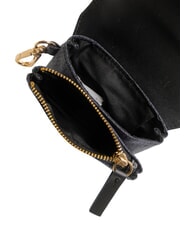 BORBONESE FLEXOS SOFT Münzbörse mit Karabiner Schwarz - Brieftaschen Damen - 3