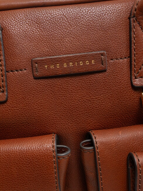 SERRISTORI 13" Laptop-Aktentasche aus Leder BRAUN - Arbeitstaschen