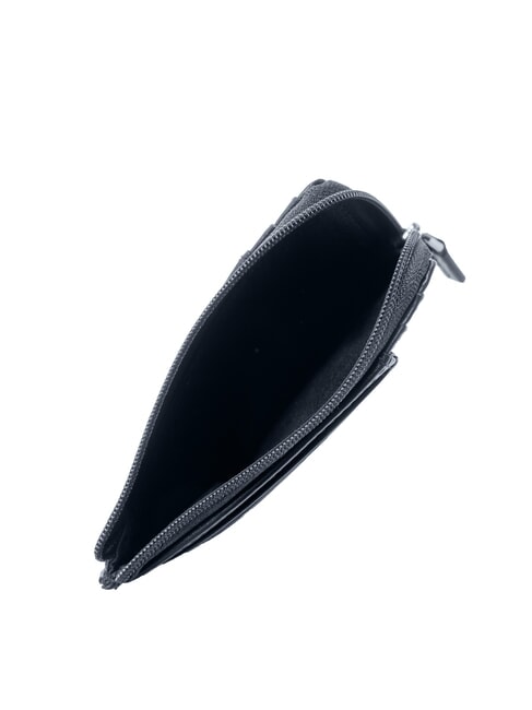 VACCHERECCIA Geldbörse mit Reißverschluss Marineblau / Ruthenium / Palladium - Brieftaschen Herren