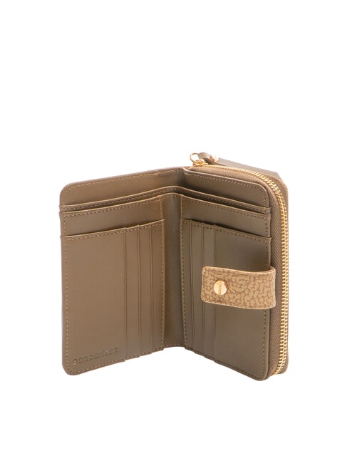 FLEXOS SOFT Mittelgroße Geldbörse mit Münzfach Ölgrün - Brieftaschen Damen