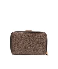 BORBONESE FLEXOS SOFT Mittelgro&szlig;e Geldb&ouml;rse mit M&uuml;nzfach natur op / schwarz - Brieftaschen Damen - 3