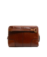 THE BRIDGE VESPUCCI Clutch aus Leder mit Handgelenksriemen BRAUN - Damentaschen - 4