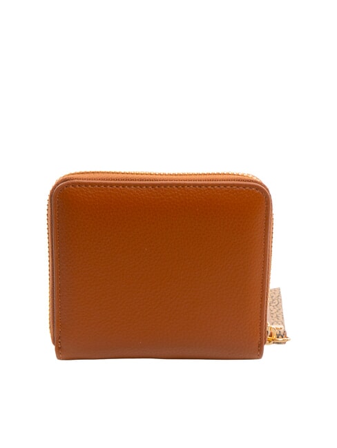 BIRDIE Kleine Lederbrieftasche mit Rundum-Reißverschluss braun - Brieftaschen Damen